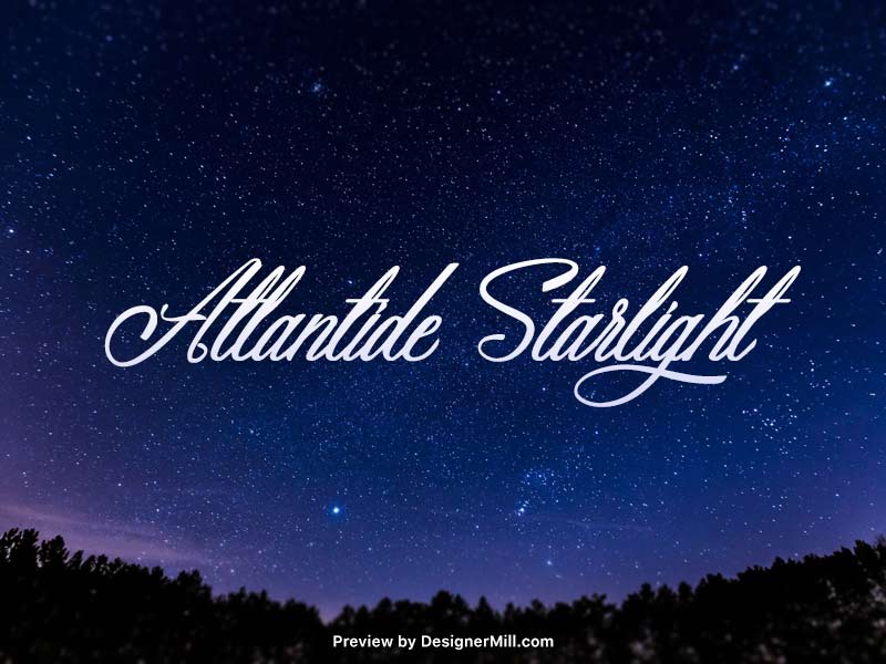 Atlantide Starlight – Free Font