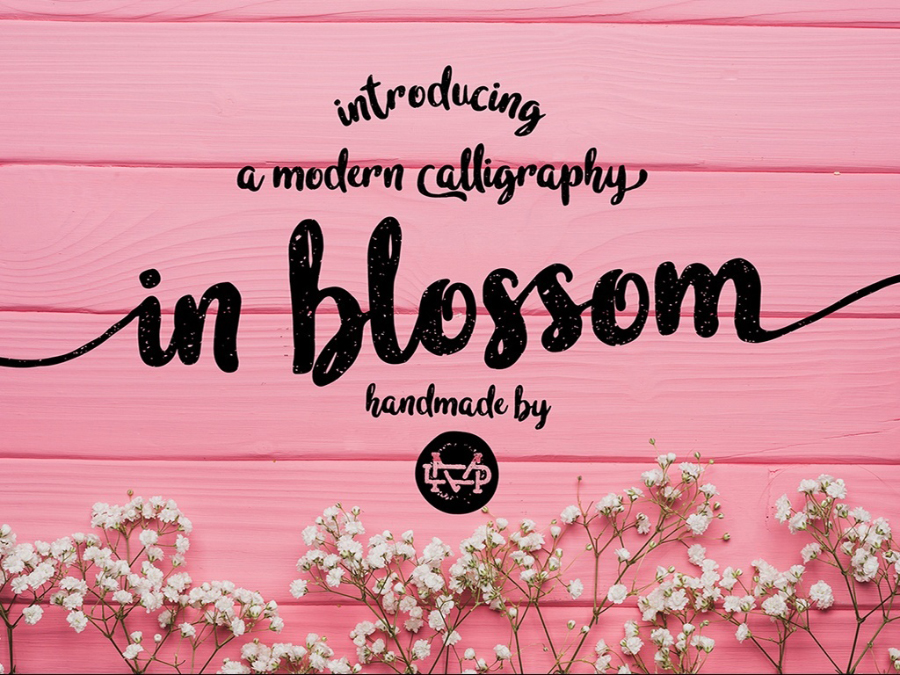 In Blossom Script Free Demo